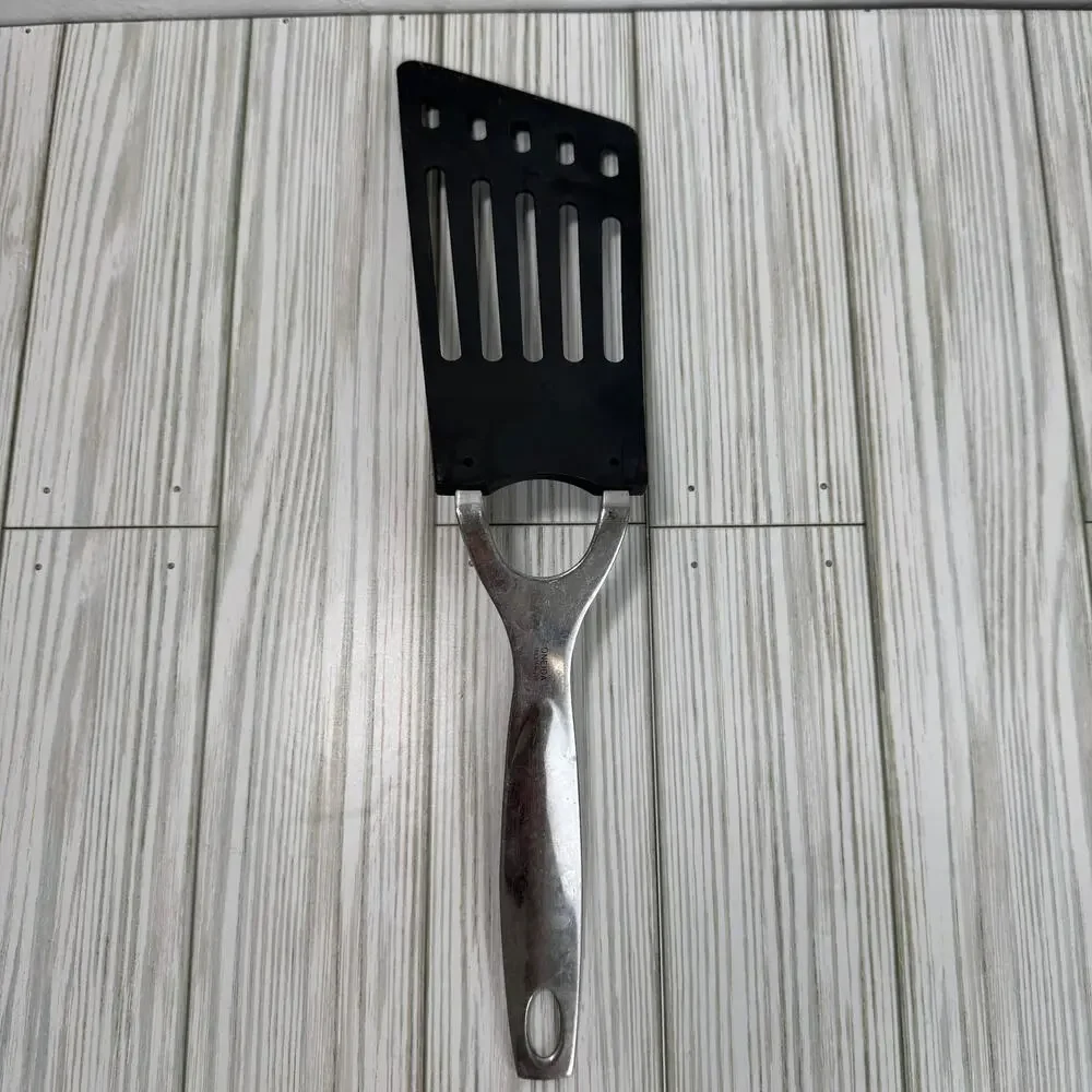 Oneida Nylon & Stainless Spatula Long Tapered End Slotted Turner‎ Vintage 13 “